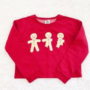 nwt chelsea peers christmas holiday gingerbread sweatshirt